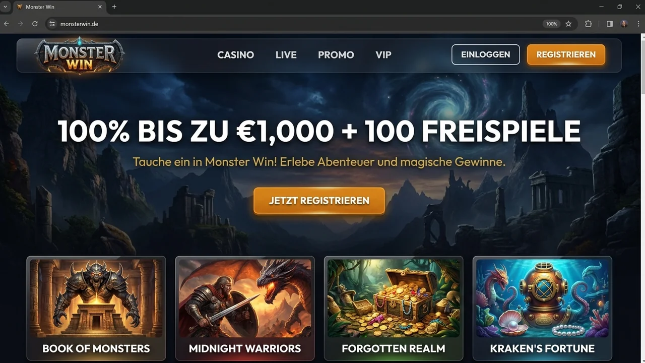 monsterwincasinologin.de, Konto-Registrierung im Monsterwin Casino: Schritt für Schritt